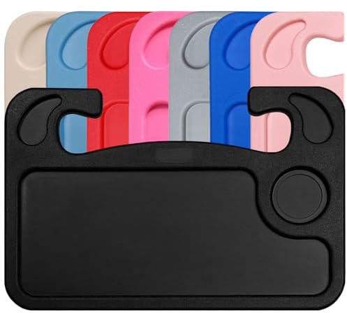 Lebogner Auto Steering Wheel Desk, Laptop Tablet iPad Notebook Car Travel Table, Food Eating Hook On Steering Wheel Tray, Constant Travelers, Fits Most Vehicles
