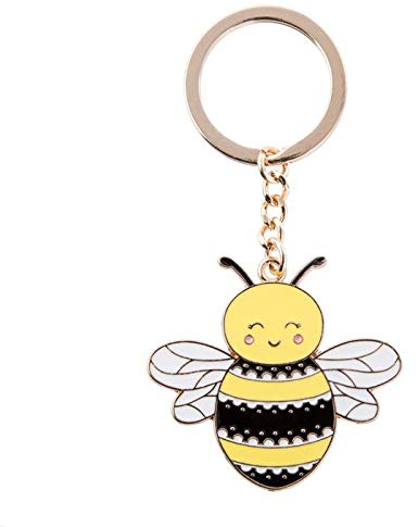 Maia Gifts Queen Bee Enamel Keyring