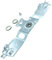 Ensemble palier (roulement) + traverse Machine à laver, Lave-linge 52X5020, 480181701008 BRANDT Machine à laver, Lave-linge 52X5020, 480181701008 BRAN