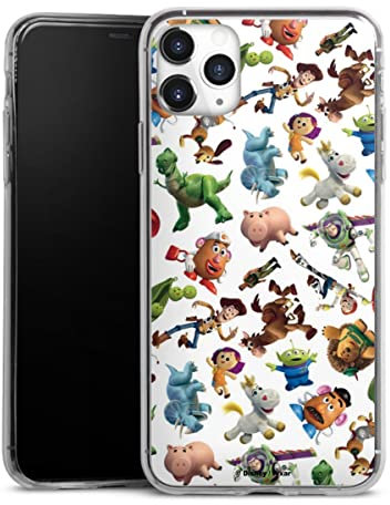 Slim Case extra dünn kompatibel mit Apple iPhone 11 Pro Max Silikon Handyhülle transparent Hülle Toy Story Woody Disney Pixar