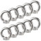 Bolatus 10 Stück Ringmutter M10 Augenmutter 304 Edelstahl Gewinde Ösenmutter Ringmuttern Augenmuttern Hardware Ringösen zum Heben von Zubehör Augenmutter