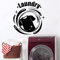 NSRJDSYT Buanderie Signe Stickers muraux vêtements Motif décor Service de Nettoyage à Sec vitrine de Magasin Vinyle étanche Stickers muraux 58x57cm