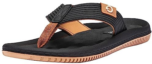 Cartago Herren Dunas VI AD Flipflop, BEIGE/Black/Brown, 43 EU