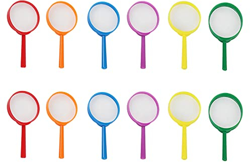 12 Pezzi Lente Dingrandimento Bambini, Plastica Lente colore, Per Gli Anziani Vedere Immagini, Studenti per Studiare, Ricercatore Investigativo per Bambini