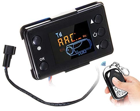 12 V Auto Heizung LCD Schalter Controller, LCD Display Schalter für Auto Luft Diesel Heizung Parkheizung, Schwarz Mit Fernbedienung