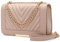 lola mae Crossbody-Taschen für Damen, modische gesteppte Schultertasche, mit umwandelbarem Kettenriemen, klassische Umhängetasche, Nude-lm715, Small