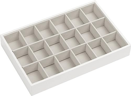 AdelDream Stapelbares Schmucktablett Schmuckschatpfanne Aufbewahrung Schublade Lagerung-Schmuck Aufbewahrung Damen Schmuckschatpfe