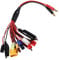 Shutao RC Lipo Battery Charger Adapter Connector Splitter Wire 10-in-1 Octopus Convert Wire, 4.0mm Banana Plug Lipo Battery Multi Charger Adapter Lead Cord for Tamiya,TRX, EC3, JST, XT60, XT90