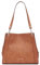 Calvin Klein Damen Reyna Umhängetasche mit DREI Fächern, Caramel Mix