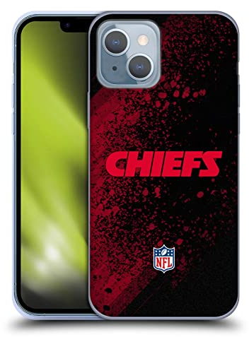 Head Case Designs Offizielle NFL Unschärfe Kansas City Chiefs Logo Soft Gel Handyhülle Hülle kompatibel mit Apple iPhone 14