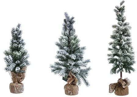 Weihnachtsbaum im Jute Sack beschneit in 3 Größen verfügbar (60 cm)