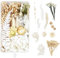 Fiori Secchi per Resina Fiori Secchi Decorativi Fiori Secchi per Candele Fiori Secchi per Decorazioni per Resina Epossidica Bouquet Fiori Secchi Artigianato Scrapbooking Decorazioni Floreali (Bianco)