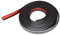 AUTOXBERT L-Style Car Truck Wheel Arches Fender Flares Cover Rubber Lips Seal Strip for Car Front Rear Bumper, Fender, Door Sill, Wheel Trims,Truck Bed Covers(3M*3CM,Black)