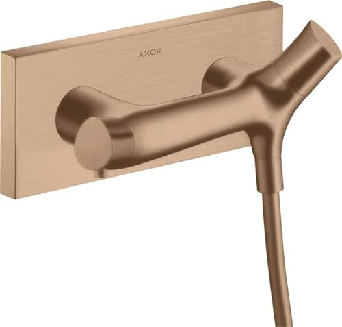 hansgrohe AXOR Starck Organic Brausethermostat Aufputz, 1 Verbraucher, 12602310, Farbe: Brushed Red Gold