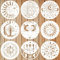 9-teilige Mandala Sonnen und Mond Schablonen, Sterne Sonne und Mond Schablonen Wiederverwendbare Mandala Sonnen Schablonen Dekoration zum Malen, Basteln, Holz, Wand, Möbel, Heimdekoration