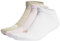 adidas Lot de 3 paires de chaussettes basses rembourrées unisexes, taille L, Rose clair/blanc/beige merveille, L