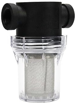 BBTISG Wasserpumpe Filter, 200 Mesh Wasserpumpe Filter Inline Mesh Bildschirm Wasserpumpe Filter High Flow Pipeline Filter Garten Interface Sieb (1/2 Zoll Schnittstelle)