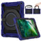 ROISKIN Funda para iPad 6/5 generación de 9,7 pulgadas: funda resistente y duradera para Air 2/Pro 9.7 2017/2018 con protector de pantalla y soporte para lápiz [soporte giratorio de 360°] y correa -
