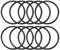 TA-VIGOR 10 Stück Nitrilkautschuk-O-Ringe, 38 mm Außendurchmesser, 33 mm Innendurchmesser, 2,5 mm Breite, Gummi-Unterlegscheiben, Abstandshalter, O-Ringe, Dichtungssatz, metrische Dichtung
