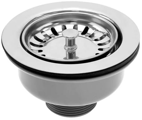 1 Pieza de Valvula Fregadero, Colador de Drenaje para Fregadero de Cocina, Tapón del Colador de la Cesta del Fregadero, Tapón Colador de Fregadero, para Orificio de Fregadero de 83-90 mm