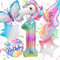 Konoz 1. Geburtstag Mädchen, Einhorn Geburtstagsdeko 1 Jahr Mädchen, Einhorn Luftballons 1. Geburtstag, Einhorn Kinder Party Deko, Folienballon 1 und Schmetterling Deko Geburtstag