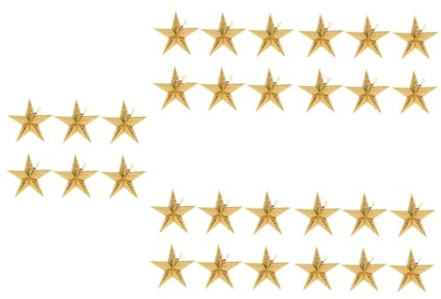 Angoily 30 Stk Origami-Sternen-Lampenschirm Sternschmuck für Baum Baumspitze pentagram dekoration schlafzimmer Christbaumschmuck Ornament Papierstern Lampenschirm Innenausstattung