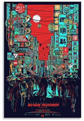 Blade Poster Runner 2049, Filmposter, Leinwand, Wandkunst, Dekor, Gemälde für Zuhause, Wohnzimmer, Schlafzimmer, 30 x 45 cm, ungerahmter Stil