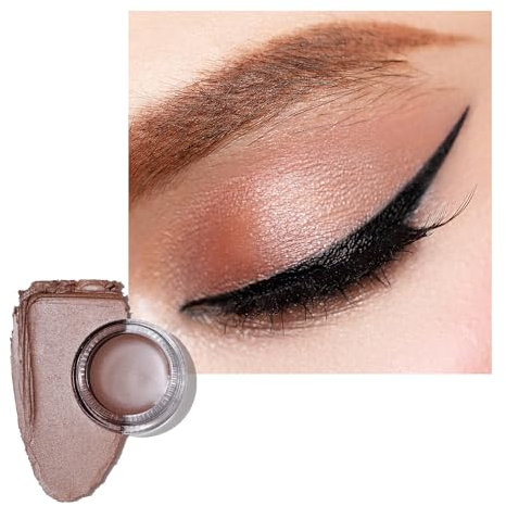 Oulac Matte Lidschatten Braun Wasserfest | Lidschatten Primer Feine Textur Hält 16 Stunden + | Schnell Trocknend Wischfeste Matte Oberfläche | Vegan | 06g (CM03) Gentility