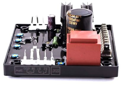 OAJABBGE Regulador de voltaje avanzado S63 con R438 AVR Regulador de voltaje de función de generador confiable