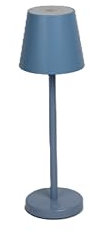 SMART-J Lampada Ricaricabile LED da Tavolo Easy Circle – 3 Temperature di Luce, 6 Ore di Autonomia, Design Moderno, Interruttore Touch, USB Ricaricabile (Azzurro)