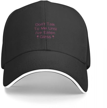 Basecap Baseball Kappe Don_t Talk to Me Until I_ve Eaten Glass Lustige Oddly Specific Kappe Baseball Kappe Angeln Hut caps für männer Frauen