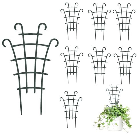 Trellis for Climbing Plants, Plant Support, 8 Pcs Plastic Climbing Plant Support for Indoor Plants, Garden Trellis for Climbing Plants, Pot Trellis for Garden Backyard Vines Flower Vegetable