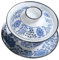 KICHOUSE 1 Juego Sopera Azul y Blanca Té De Porcelana Fiesta Para Tapa Tazas y Platillos De Té Taza De Té Esmaltada En Taza De Te Tradicional Juego De Tazas Cerámica