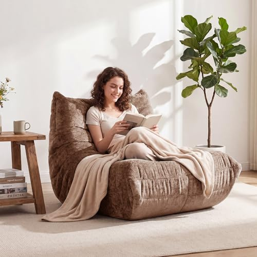 Upvilla Sitzsack Sofa, Boneless Couch mit ergonomischem Design, kleines Bodensofa ohne Montage, bequemes Lazy Sofa für Wohnzimmer, Schlafzimmer, Büro & Gaming