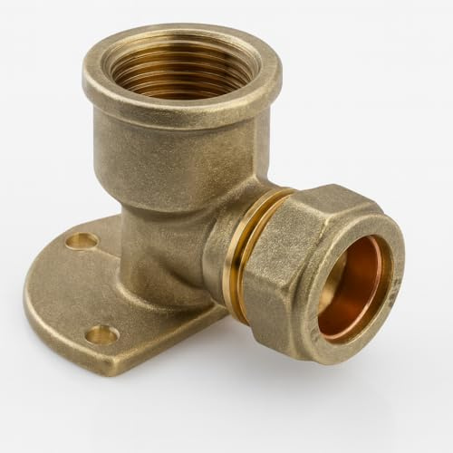 Westco 15 x 1/2 Heavy Brass Shower Head Wall Plate Elbow | 15 x 1/2 Heavy Brass Shower Head Wall Plate Elbow