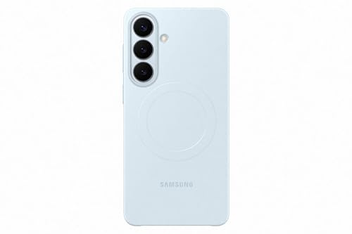 Samsung Slim Magnet Smartphone Case EF-SS947, schlanke Hülle für das Galaxy S26+, Handy-Hülle mit Magnetring zur Anbringung von Zubehör, Silikon, Schutz Case, stoßfest, dünn und griffig, Light Blue