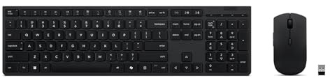 Lenovo Teclado ratón incluido Office Rf Wireless +, W129173566 (Office Rf Wireless + Bluetooth Us Inglés Negro)