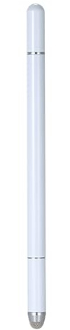Dioche Stylet Capacitif Stylet Passif Universel Design 3-en-1, Ultra-réactif Compatible avec Les Tablettes et Téléphones/iOS, Noir. (White)