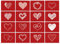 Einladungskarten Manufaktur Hamburg 16 Postkarten LIEBE mit roten Herzen mit Umschlag/als Geschenk/Deko/Postkarte/Valentinstag/Hochzeit/Liebesbrief/Heiratsantrag/Geburtstag/Dankeskarte /