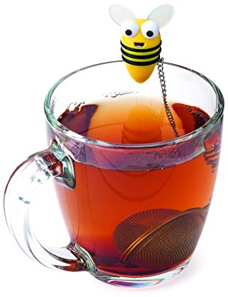 Joie 48222 Bumble Bee Tea Infuser Strainer Cup, Plastic, Yellow