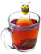 Joie 48222 Bumble Bee Tea Infuser Strainer Cup, Plastic, Yellow