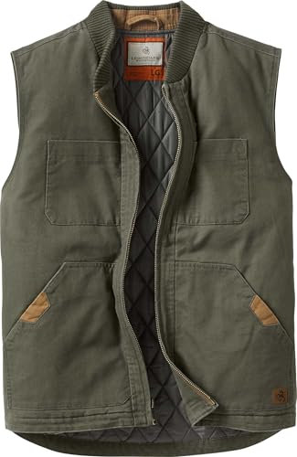 Legendary Whitetails Herren Canvas Cross Trail Weste, Armee, X-Large