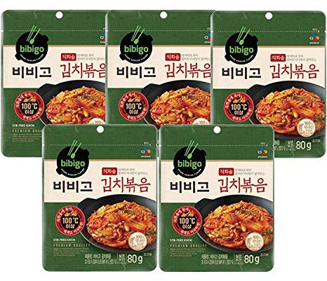 CJ Bibigo, Korean Stir Fried Kimchi 80g x 5 (400g,14.1oz)…