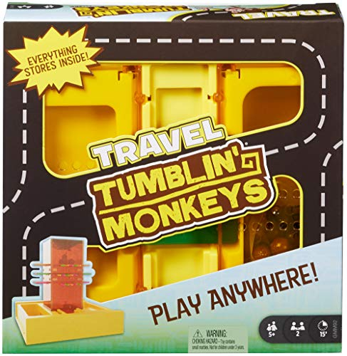 Mattel Games GMM92 - Kompakt S.O.S. Affenalarm Kinderspiel für unterwegs, geeignet für 2 Spieler, tragbares Spiel für Kinder ab 5 Jahren