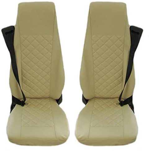 TEXMAR Sitzbezüge aus Kunstleder, für Volvo FH4, FL, FE, FM ab 2014, Beige