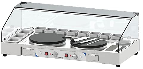 Casselin CPACCD40E - Plan de travail double pour crêpière