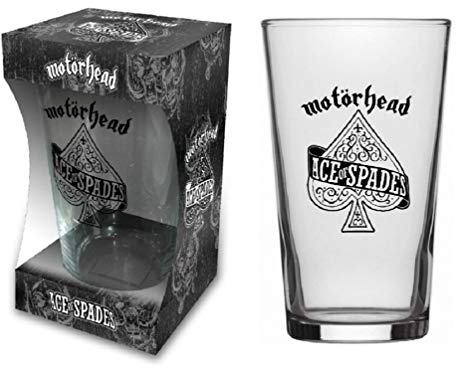 for-collectors-only Motörhead Glas Ace of Spades Logo England Bierglas Longdrink Glas XL Trinkglas Warpig Pint Glass