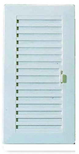 BricoLoco.com Lote 3 uds. Rejilla de ventilación de plástico rectangular, tipo Shunt, con cierre regulable. Especial para baño y cocina.