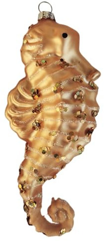 Generisch Seepferdchen Weihnachtsbaum Christbaumkugel Glas Christbaumschmuck Weihnachten 2