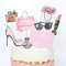 LUONT 8 Pcs DIY High-Heel, Handbag, Perfume Cake Topper for Girls – Happy Birthday Cake Decoration – Elegant Design Cake Topper – Easy To Use